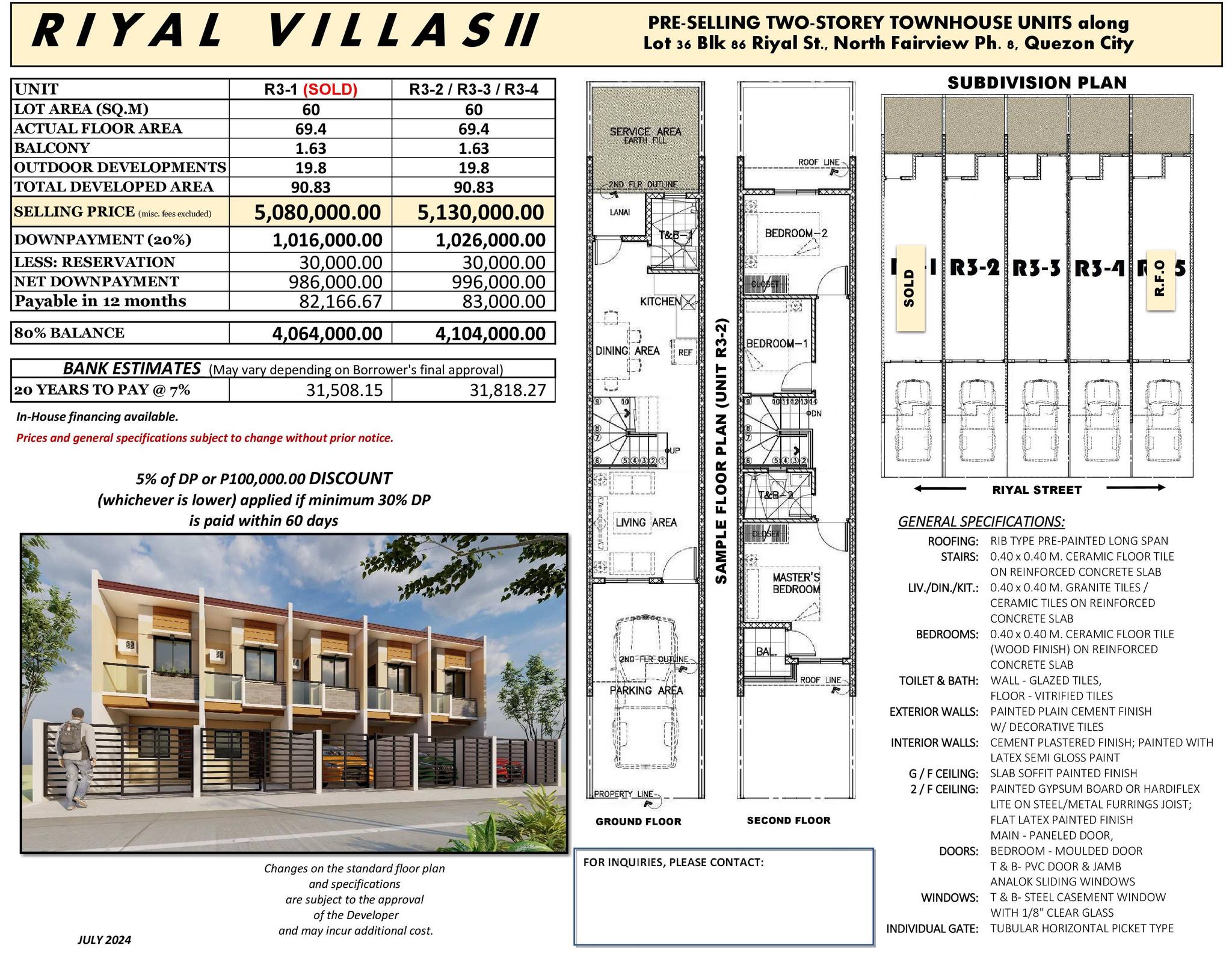 Riyal Villas II, North Fairview Phase 8